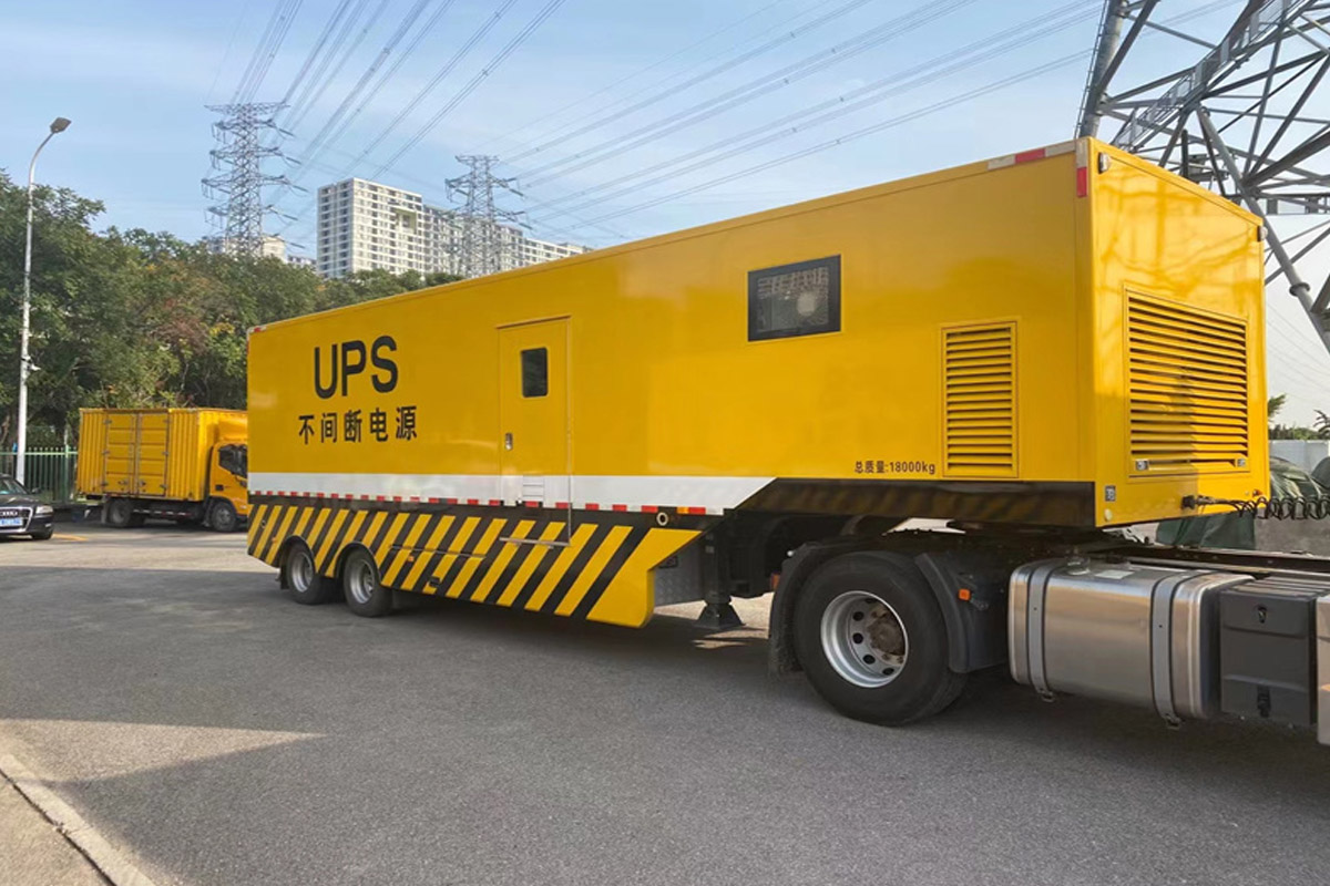 平定发电机租赁施工现场